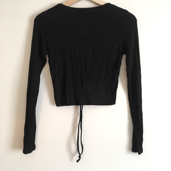 Ultra-Cropped Ruched Longsleeve - Picture 7 of 8